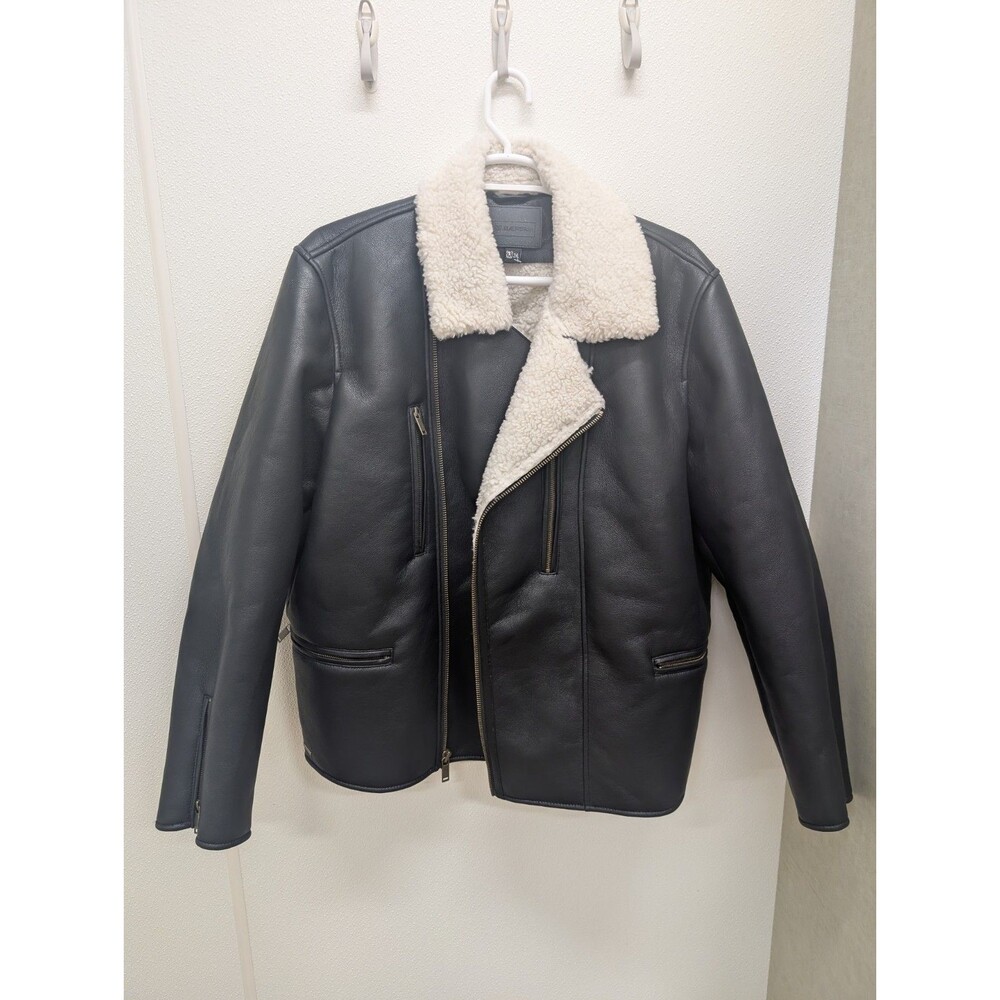 BAERSkin 2xl Aviator Black Zip Jacket Sherpa Lined Women's XXL Class Winter Coat